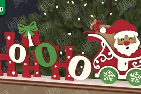 Σετ των 2 Intra απο ξύλο plywood 3mm-4mm πάχος Χριστουγεννιάτικη πινακίδα |Εορταστική διακόσμηση| Ιδέα δώρου Δίασταση 15x15 cm INTRAFABR-107358801