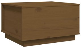 vidaXL Τραπεζάκι Σαλονιού Καφέ Μελί 60x50x35 εκ. Μασίφ Ξύλο Πεύκου