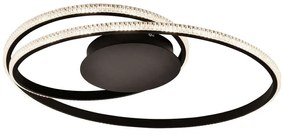 Φωτιστικό Οροφής - Πλαφονιέρα Berlin 4247700 Φ570 Led Black Viokef Metal