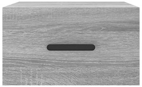 vidaXL Κομοδίνα Επιτοίχια Γκρι Sonoma 35 x 35 x 20 εκ.