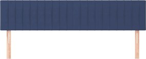 vidaXL Κεφαλάρια Μπλε 200x5x78/88 εκ. Ύφασμα