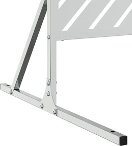 vidaXL Οθόνη Ιδιωτικότητας Γκρι 100 x 50 x 180 εκ. Ατσάλι