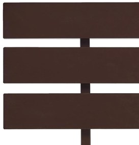 vidaXL Πλαίσιο Κρεβατιού Σκούρο Καφέ 90x200 εκ. από Μασίφ Ξύλο Πεύκου