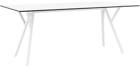 Τραπέζι Max Λευκό Laminate 12mm PP 180x90x74cm