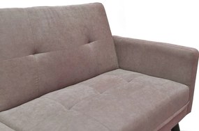 Καναπές/Κρεβάτι Γωνιακός ArteLibre ANTONELLA Μπεζ/Καφέ 200x156x83cm - 14290009