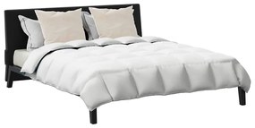 vidaXL Χειμερινό Παπλωματοθήκη με μαξιλάρι 3 pcs Λευκό Φτέρος