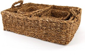 ΨΆΘΙΝΑ &amp; ΥΦΑΣΜΆΤΙΝΑ ΚΑΛΆΘΙΑ BASKET RECTANGULAR 54 NATURAL BD2000190