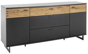 Sally Μπουφές Μαύρος 206x40x86