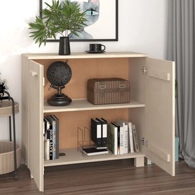 vidaXL Ντουλάπι HAMAR Καφέ Μελί 85 x 35 x 80 εκ. Μασίφ Ξύλο Πεύκου