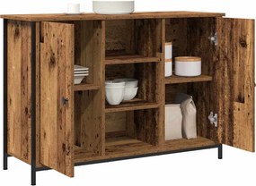 vidaXL Πλαϊνό γραφείο Παλιό ξύλο 100 x 35 x 70 εκ.