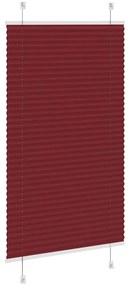 vidaXL Πλισέ περσίδα Μπορντό κόκκινο 70x150 cm Πλάτος υφάσματος