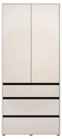ΝΤΟΥΛΑΠΑ CORBETT 2K3F h211 CASHMERE/ΜΑΥΡΟ ΜΑΤ ΧΡΩΜΑ 93x55x211εκ 11014685