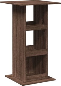 vidaXL Τραπέζι Μπαρ με Ράφια Καφέ Δρυς 60x60x102 εκ. Επεξεργ. Ξύλο