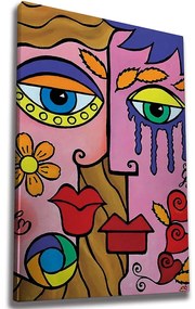 Πίνακας Καμβάς 227WRZ1241 70x100cm Multi Wallity Vertical Ξύλο, Καμβάς