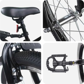 vidaXL Παιδικό Ποδήλατο 18 ίντσες για 5-7 ετών Μαύρο