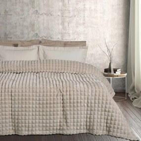 Κουβέρτα Fleece 1357 Taupe Das Home Υπέρδιπλo 220x240cm Πολυέστερ
