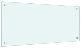 vidaXL Πλάτη Κουζίνας Λευκή 90 x 40 εκ. από Ψημένο Γυαλί