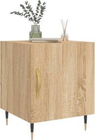vidaXL Κομοδίνα 2 τεμ. Sonoma Δρυς 40 x 40 x 50 εκ. από Επεξεργ. Ξύλο