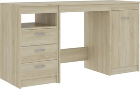 vidaXL Γραφείο Χρώμα Sonoma Δρυς 140 x 50 x 76 εκ. από Επεξ. Ξύλο