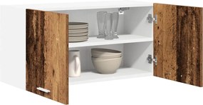 vidaXL Κρεμαστό ντουλάπι Παλαιωμένο ξύλο 80 x 31 x 40 cm