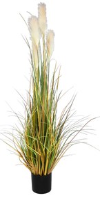 GloboStar® Artificial Garden PAMPAS GRASS 20108 Τεχνητό Διακοσμητικό Φυτό Γρασίδι της Πάμπας Υ150cm