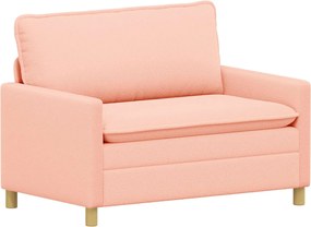 vidaXL Καναπές Ροζ 126 x 81 x 87,5 εκ Ύφασμα