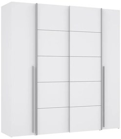 Ντουλάπα ρούχων Lamore τετράφυλλη λευκό μελαμίνης 200x61.5x210.5εκ 200x61.5x210.5 εκ.