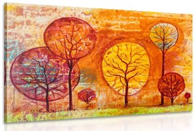Εικόνα δέντρων σε χρώματα του φθινοπώρου - 120x80