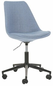 Καρέκλα γραφείου Berwyn 960, Ανοιχτό μπλε, 79x60x60cm, 5 kg, Χωρίς μπράτσα, Με ρόδες, Μηχανισμός καρέκλας: Economic | Epipla1.gr
