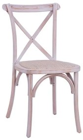 Καρέκλα Owen White Wash HM8575.04 45x55,5x90 εκ. Ξύλο,Ψάθα
