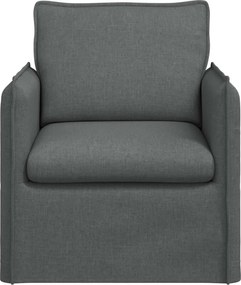 vidaXL Καναπές Σκούρο Γκρι