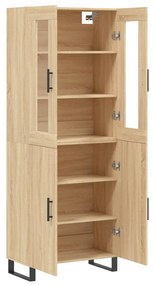 VidaXL Ντουλάπι Sonoma δρυς 69,5 x 34 x 180 εκ. από Επεξεργασμένο Ξύλο