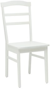 vidaXL Καρέκλα τραπεζαρίας 2 pcs Λευκό Στερεό Ξύλο Ραβέντι