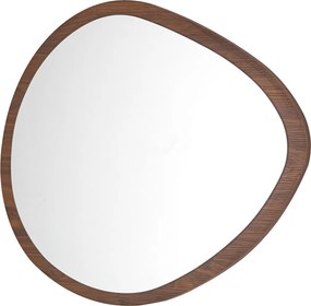 Διακοσμητικός Καθρέφτης Τοίχου (78x60) Spitishop Matera Walnut