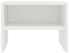 vidaXL Κομοδίνα 2 τεμ. Λευκά 40 x 30 x 30 εκ. από Επεξ. Ξύλο