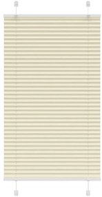 vidaXL Πλισέ περσίδα Κρέμα 80x100 cm Πλάτος υφάσματος 79,4 cm