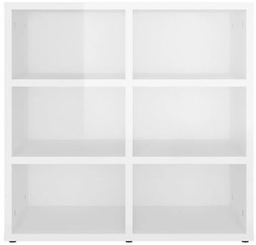 vidaXL Παπουτσοθήκες Γυαλιστερό Λευκό 52,5 x 30 x 50 εκ.