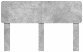 vidaXL Κεφαλάρι Σκυρόδεμα Γκρι 140 cm Επεξεργασμένο ξύλο