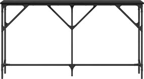 vidaXL Τραπέζι κονσόλας Μαύρη δρυς 140 x 23 x 75 cm