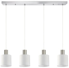 Φωτιστικό Οροφής - Ράγα Adept Tube 77-8420 85x15x300cm 4xE27 60W Nickel-White Homelighting