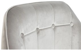 Κάθισμα Home ESPRIT Γκρι Κρεμ Χρυσό Ασημί πολυεστέρας Μέταλλο 74 x 74 x 90 cm 74 x 67 x 90 cm