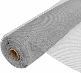 vidaXL Πλέγμα / Σήτα Ασημί 100 x 500 εκ. Αλουμινίου