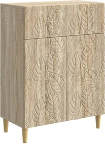 vidaXL Πλαϊνό γραφείο Sonoma Δρυς 66 x 34,5 x 90 εκ Επεξεργασμένο Ξύλο