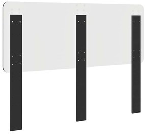 vidaXL Κεφαλάρι με κεφαλάρι Μαύρη Οξυά 140 cm Επεξεργασμένο ξύλο