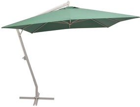 vidaXL Ομπρέλα Κρεμαστή Πράσινη 300 x 300 εκ. με Ιστό Αλουμινίου