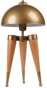 Φωτιστικό Επιτραπέζιο 534LUN5210 Φ25x50cm 1xE27 40W Gold-Oak Opviq