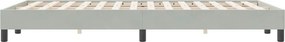 vidaXL Κρεβάτι Boxspring χωρίς Στρώμα Ανοιχτό Γκρι 120x220 εκ.