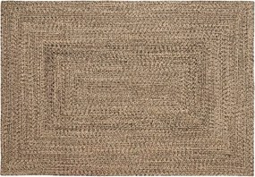 vidaXL Χαλιά χώρου Φυσικό και Μαύρο 120 x 170 cm Γιούτα
