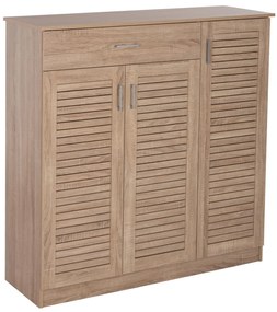 SHOE CABINET PROBY  MELAMINE IN SONOMA 120x37,5x121,5Hcm.