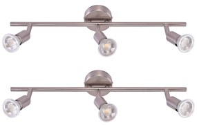 SE 140-C3 (x2) Saba Packet Nickel mat adjustable spotlight+